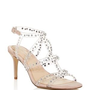 Vince Camuto- Imagine Elastic Rhinestone Beige